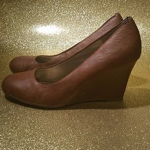 Brown Wedge Heels